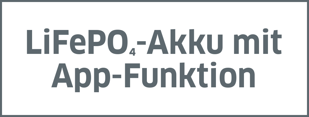 LiFePO4-Akku mit App-Funktion