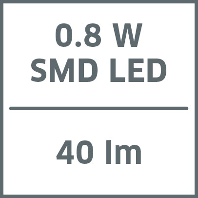 0.8 W SMD LED 40 lm