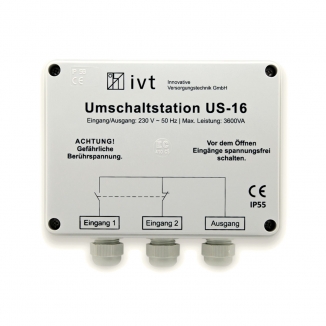 Umschaltstation IVT US-16, 230 V AC, 16 A, 3600 VA
