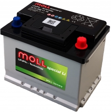 MOLL Spezial Li Batterie 12,8 V, 60 Ah mit Bluetooth Kommunikationsschnittstelle
