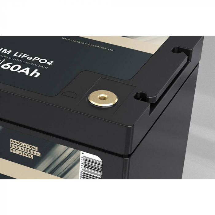 LiFePO₄ Premium Batterie FORSTER 12,8 V/60 Ah 200 A-BMS-2.0 | F12-060X