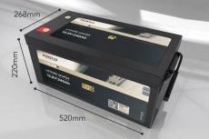 LiFePO₄ Premium Batterie FORSTER 12,8 V/240 Ah 200 A-BMS-2.0 | Bluetooth Mess-Shunt | F12-240XB