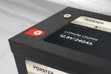 LiFePO₄ Premium Batterie FORSTER 12,8 V/240 Ah 200 A-BMS-2.0 | Bluetooth Mess-Shunt | F12-240XB