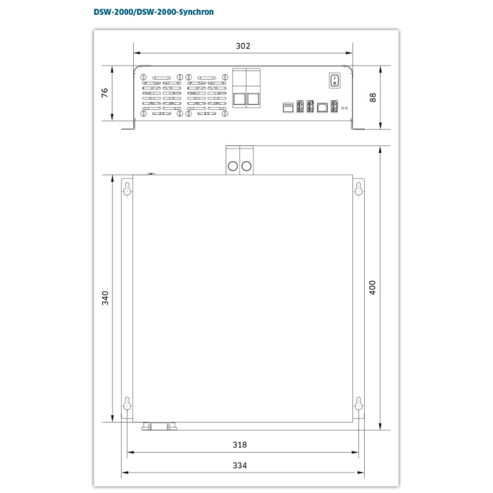 Digital Sine Wave Inverter IVT DSW-2000, 12 V, 2000 W