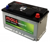 MOLL Spezial Li Lithium Batterie 12,8 V, 100 Ah, LiFePO4, Bluetooth, BMS, Versorgungsbatterie