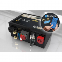 LiFePO₄ Premium Batterie FORSTER 12,8 V/150 Ah 200 A-BMS-2.0 | Bluetooth Mess-Shunt | Untersitz Ducato Ford PSA  | F12-150XB