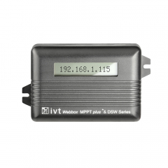 Webbox-LCD IVT for DSW Inverters and  MPPT<i>plus</i><sup>+</sup> Solar Controllers