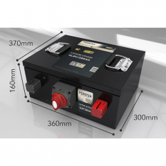LiFePO₄ Premium Batterie FORSTER F12-280XB 12,8 V/280 Ah 200 A-BMS-2.0 | Bluetooth Mess-Shunt | Untersitz Ducato Ford PSA
