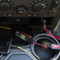 USB Ladeadapter & Spannungsprüfer Staudte Hirsch SH-3.180, 5 V, 2,1 A